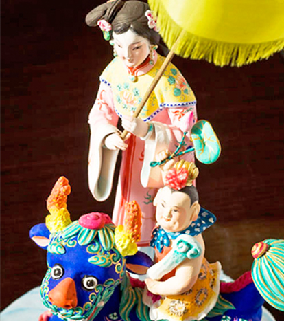 Huishan clay figurines mimic daily life’s vitality