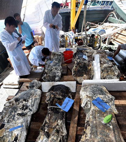 Ancient ceramics discovered off Xisha Islands