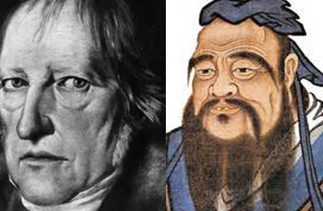 Consummation a common philosophical thread in Hegelian, Confucian thought