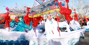 Yanqing land boats blend together folk elements from multiple cultures