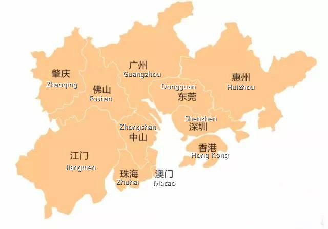 Guangdong-Hong Kong-Macao Greater Bay Area - Map(Hong Kong)